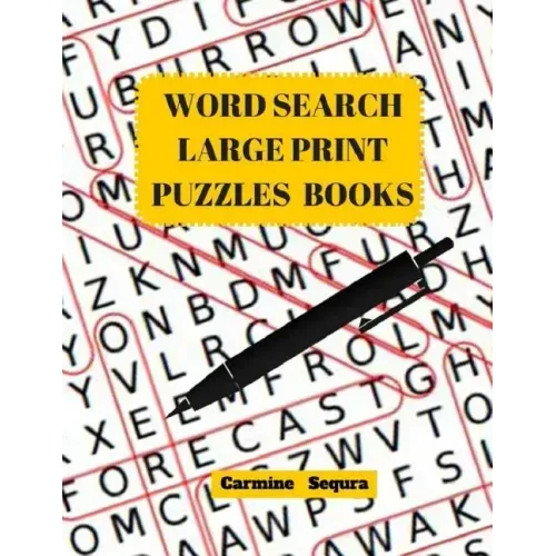 Word Search Large Print Puzzles Books: Word Search 50 Puzzles Large Print