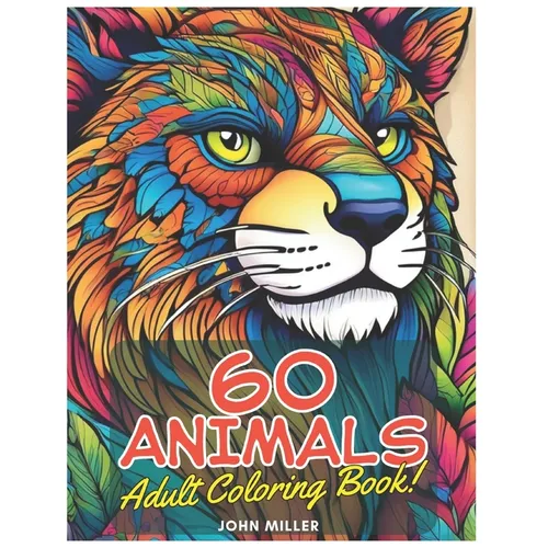 60 Animals: Adult Coloring Book