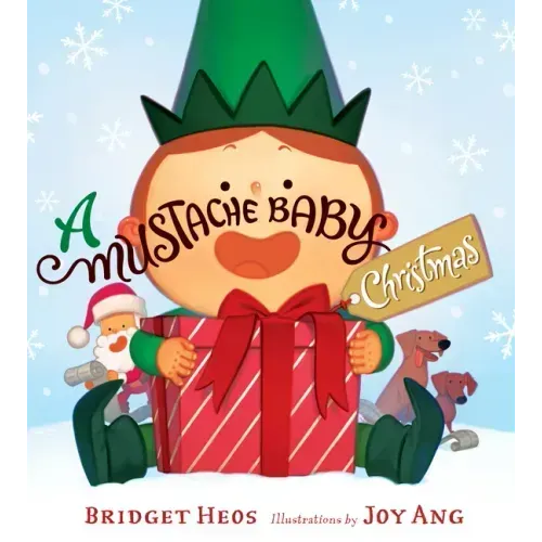 A Mustache Baby Christmas Board Book: A Christmas Holiday Book for Kids