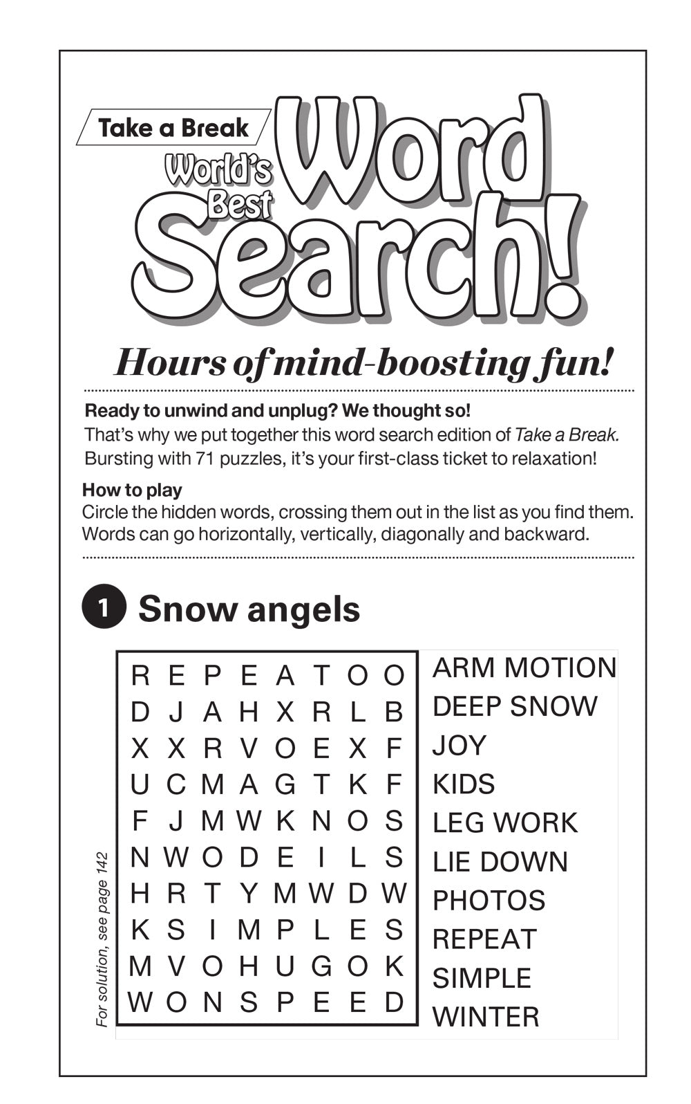 World's Best Puzzle - Word Search 25.10.24: Large Print, 71 Puzzles, Relax & Unwind, Great For Travel, Brain Booster & More!