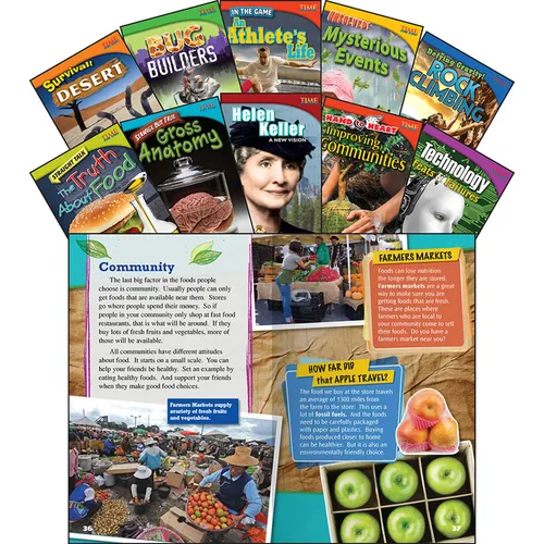 Time for Kids(r) Informational Text Grade 4 Readers Set 1 10-Book Set