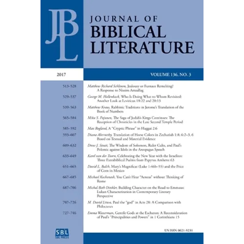 Journal of Biblical Literature 136.3 (2017)