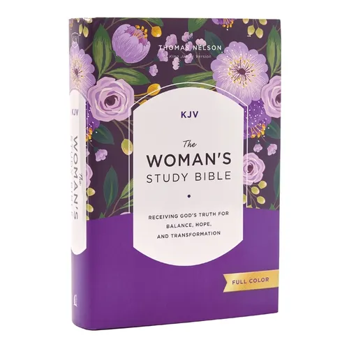 Kjv, the Woman's Study Bible, Hardcover, Red Letter, Full-Color Edition, Comfort Print: Receiving God's Truth for Balance, Hope, and Transformation