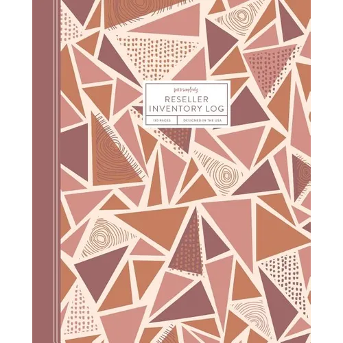 Reseller Inventory Log: Product Listing Notebook For Online Clothing Resellers on Poshmark, eBay, Mercari & More, Abstract Geometric (Pink), 7.5 x 9.2