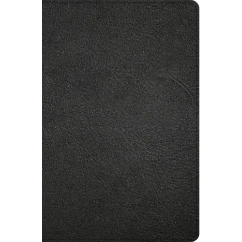 KJV Thinline Bible, Black Genuine Leather