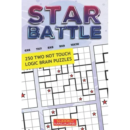 Star Battle: 250 Two Not Touch Logic Brain Puzzles