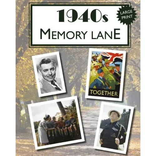 1940s Memory Lane: Large print book for dementia patients
