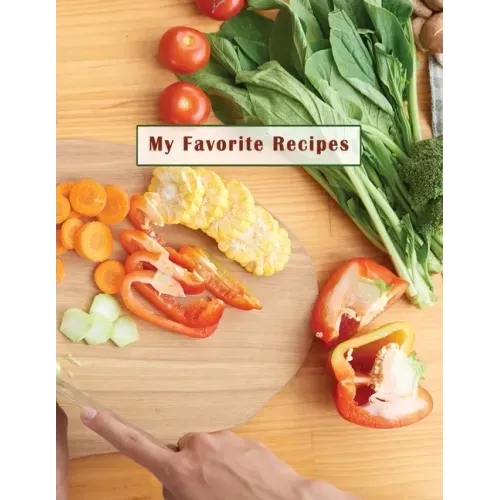 Low Vision Recipe Book: My Favorite Recipes: Personal Cookbook with Large Print and Bold Lines on White Paper for Visually Impaired