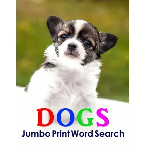Dogs Jumbo Print Word Search