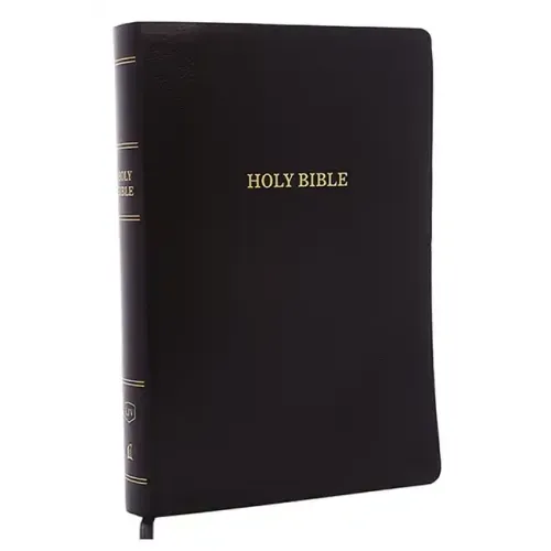 KJV, Reference Bible, Super Giant Print, Leather-Look, Black, Indexed, Red Letter Edition