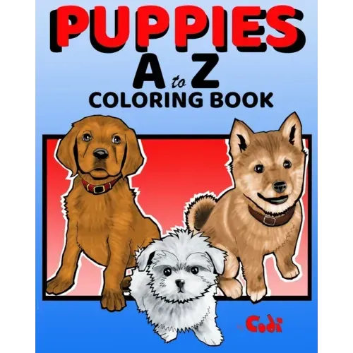 PUPPIES A to Z COLORING BOOK