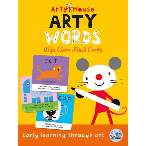 Arty Mouse Words Wipe Clean Flash Cards: Handwriting and Pen Control Practice for Preschool and Early Learners