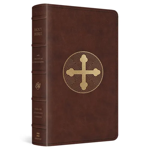 ESV Bible with Creeds and Confessions (Trutone, Brown, Cross Trefoil Design)