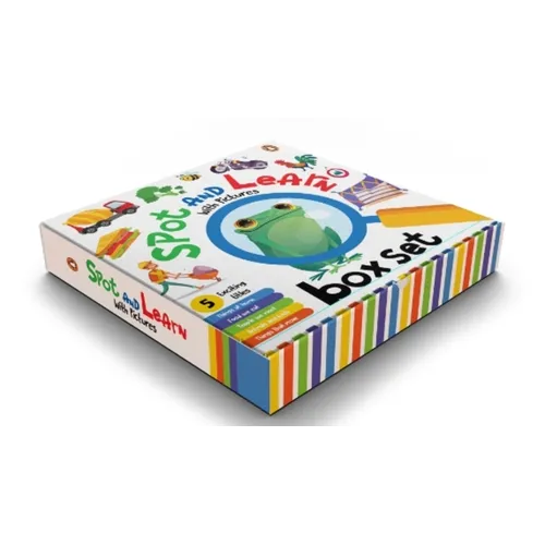 Spot and Learn with Pictures: A Boxset of 5 Fun & Interactive Board Book to Develop Observation Skills and Vocabulary for Kids, Toddlers [Penguin Earl