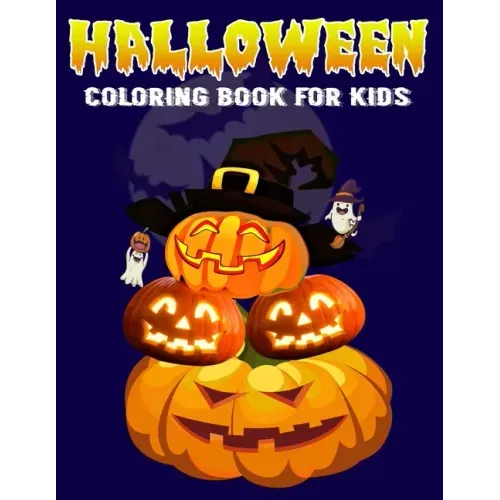 Halloween Coloring Book For Kids: A Fun Coloring Spooky Scary Things for Little Kids - Ages 4, 5, 6, 7 & 8 Years
