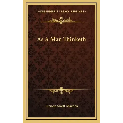 As A Man Thinketh