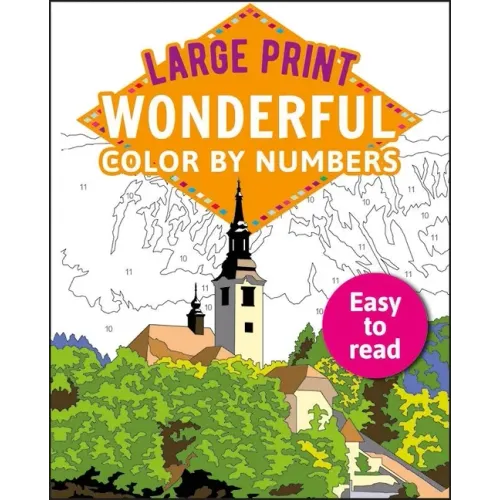Large Print Wonderful Color by Numbers: Easy to Read