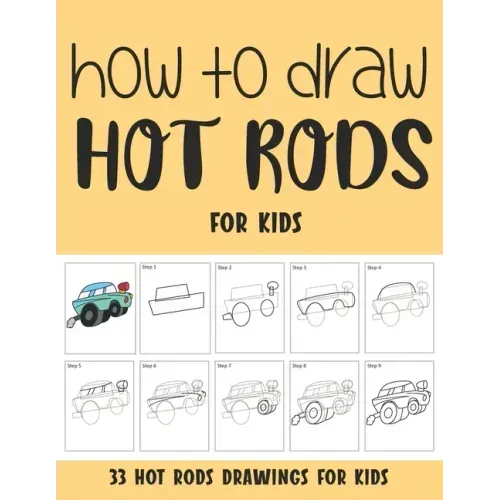 How to Draw Hot Rods for Kids