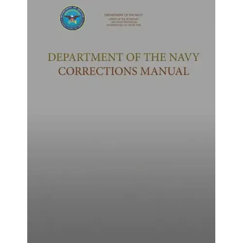 Department of the Navy Corrections Manual: SecNavInst 1640.9C