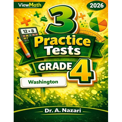 3 Washington SBA Grade 4 Math Practice Tests: Full-Length Test Prep with Detailed Answer Explanations
