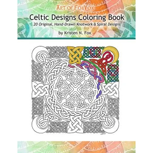 Celtic Designs Coloring Book: 20 Original, Hand-Drawn Knotwork & Spiral Designs