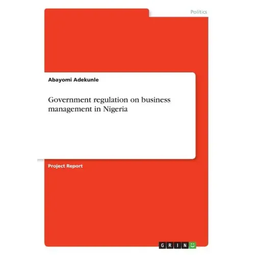 Government regulation on business management in Nigeria
