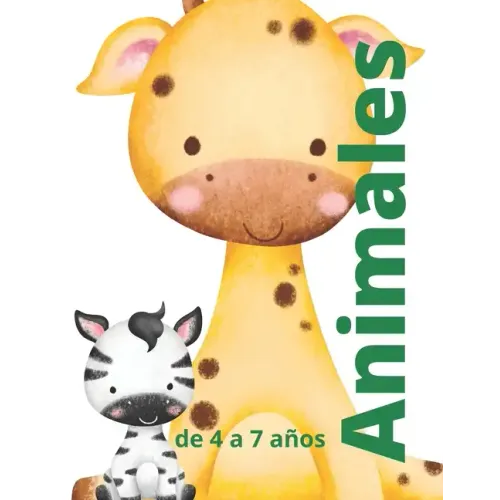 Animales: Diversión colorida de 4 a 7 años