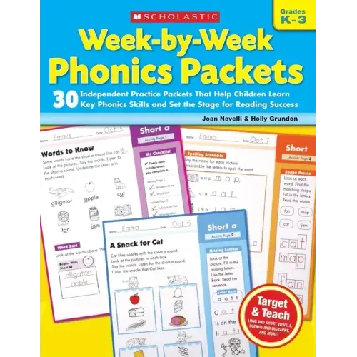 Week-By-Week Phonics Packets: Grades K-3