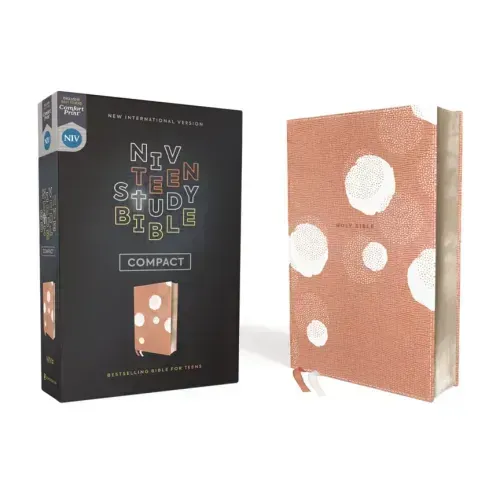 Niv, Teen Study Bible (for Life Issues You Face Every Day), Compact, Leathersoft, Peach, Comfort Print