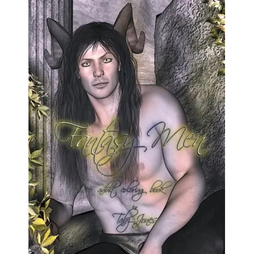 Fantasy Men Adult Coloring Book