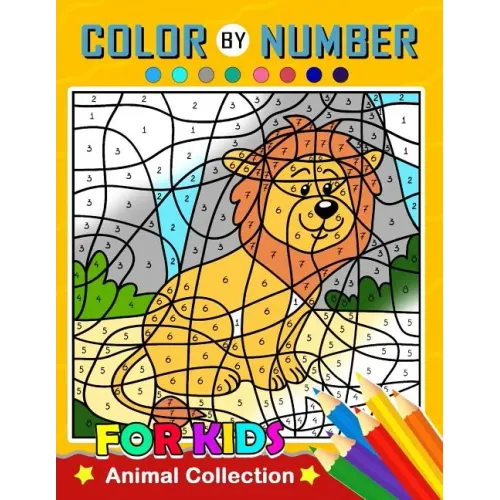 Color by Number for Kids: Animal Collection Activity book