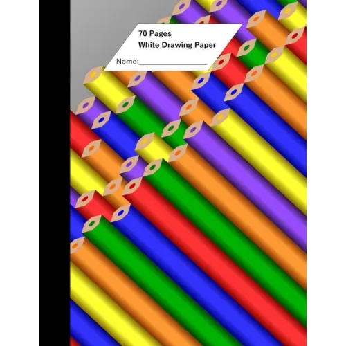White Drawing Paper (70 Sheets) Pencil Cover