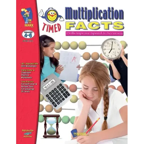 Timed Multiplication Drill Facts Grades 4-6