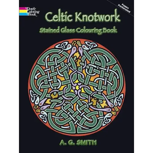 Celtic Knotwork Stained Glass Colouring Book