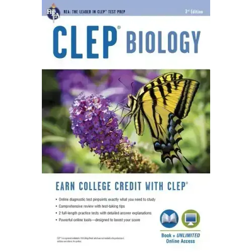 Clep(r) Biology Book + Online