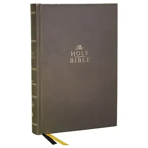 KJV Holy Bible with Apocrypha and 73,000 Center-Column Cross References, Hardcover, Red Letter, Comfort Print: King James Version