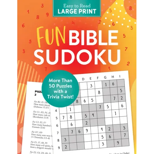 Fun Bible Sudoku Large Print: 50+ Puzzles with a Trivia Twist!