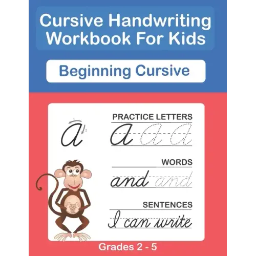 Cursive Handwriting Workbook For Kids. Cursive Handwriting Workbook For Kids Cursive for beginners workbook. Cursive letter tracing book. Cursive writ