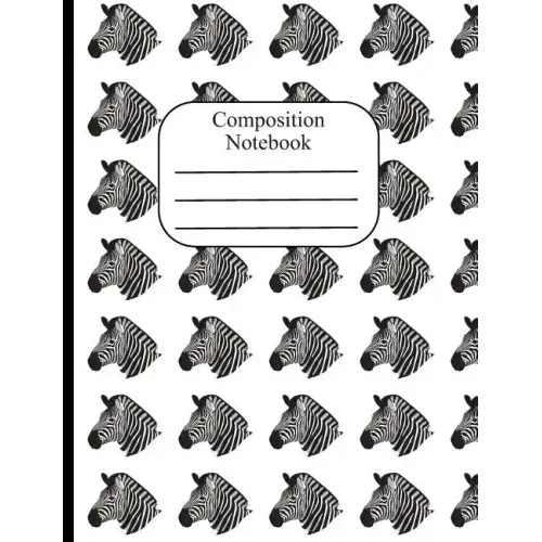 Composition Notebook: Zebra Polka Dot Wide Ruled Composition Book - 120 Pages - 60 Sheets