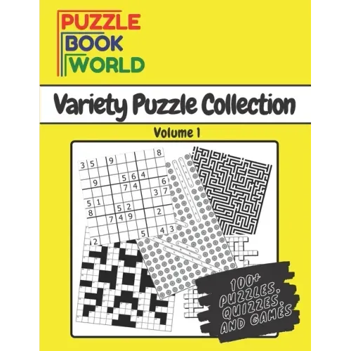 Puzzle Book World: Variety Puzzle Collection - Volume 1