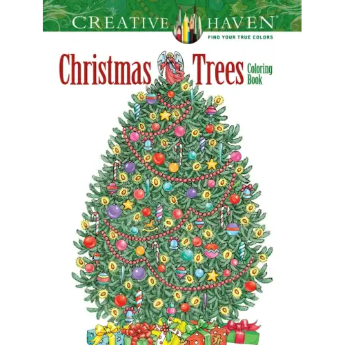 Creative Haven Christmas Trees Coloring Book