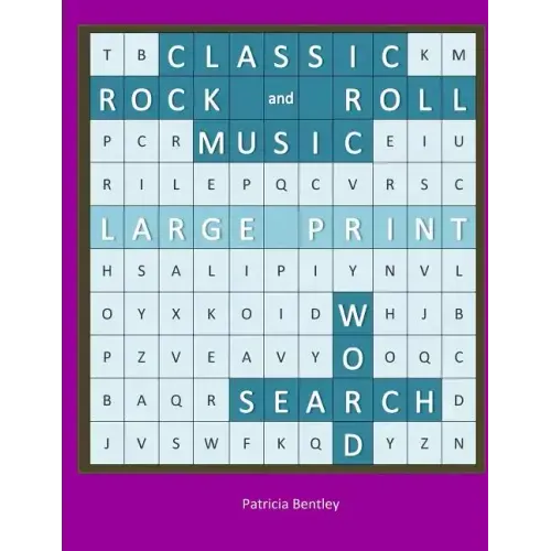 Classic Rock and Roll Music Large Print Word Search