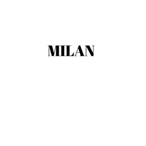 Milan: Hardcover White Decorative Book for Decorating Shelves, Coffee Tables, Home Decor, Stylish World Fashion Cities Design