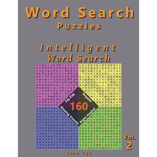 Word Search Puzzles: Intelligent Word Search, 160 Puzzles, Volume 2