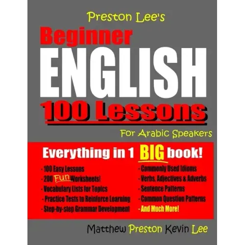 Preston Lee's Beginner English 100 Lessons For Arabic Speakers