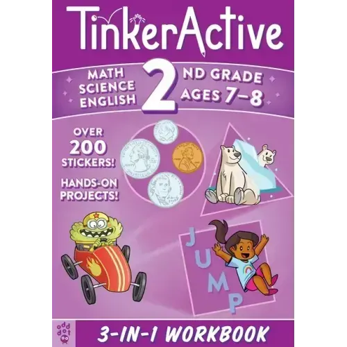 Tinkeractive 2nd Grade 3-In-1 Workbook: Math, Science, English Language Arts