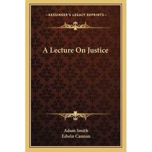 A Lecture On Justice