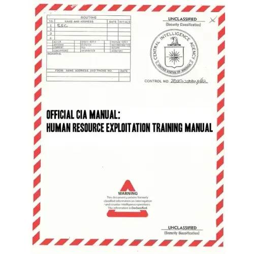Official CIA Manual: Human Resource Exploitation Training Manual