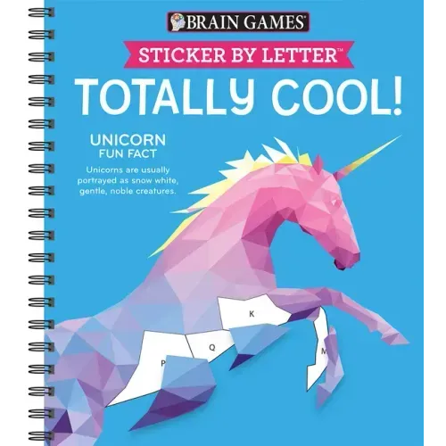 Brain Games - Sticker by Letter: Totally Cool! (Sticker Puzzles - Kids Activity Book)