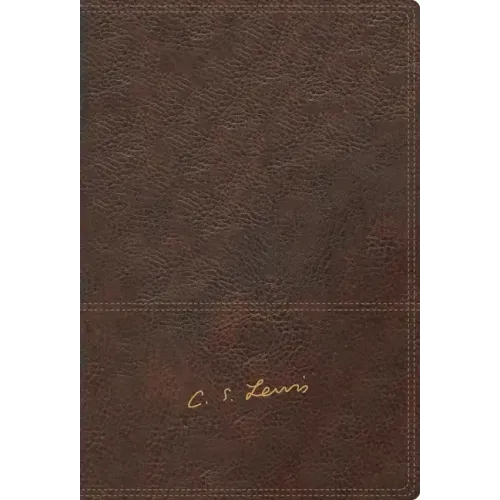 Rvr, Biblia Reflexiones de C. S. Lewis, Interior a DOS Colores, Leathersoft, Café, Comfort Print